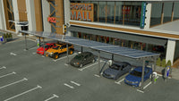 CARPORT U - COLUMNS- MAIN MODULE FUR 2 AUTOS
