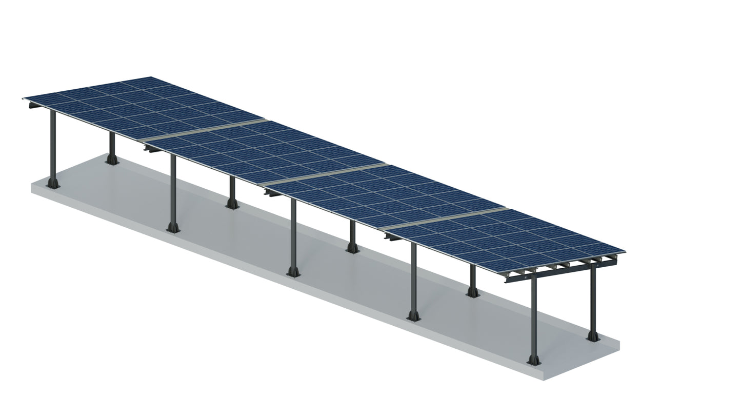 CARPORT U - COLUMNS- MAIN MODULE FUR 2 AUTOS