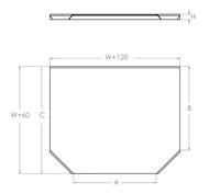 Deckel für Kabelrinne T-Stück 100 x 60 mm  Stahl