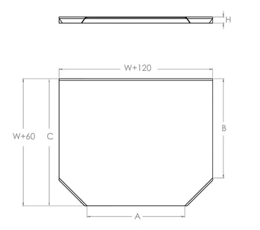 Deckel für Kabelrinne T-Stück 100 x 60 mm  Stahl