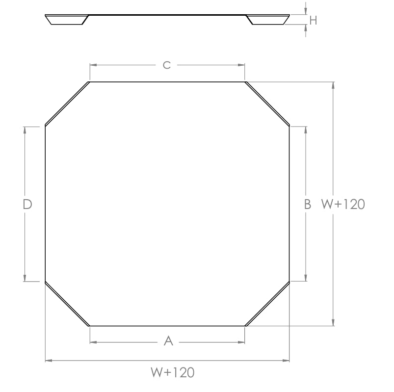 Deckel für Kabelrinne Kreuzung 100 x 60 mm Stahl