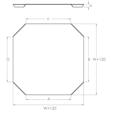 Deckel für Kabelrinne Kreuzung 100 x 60 mm Stahl
